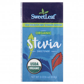 SweetLeaf Stevia, Органический подсластитель на основе стевии, 35 пакетиков, 28,3 г (1 унция) в Москве - eco-herb.ru | фото