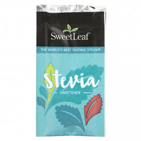 SweetLeaf Stevia, Подсластитель на основе стевии, 70 пакетиков по 0,8 г (0,028 унции) в Москве - eco-herb.ru | фото