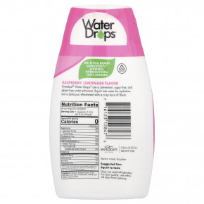 SweetLeaf Stevia, Water Drops®, вкусная стевия, усилитель воды, малиновый лимонад, 48 мл (1,62 жидк. Унции) в Москве - eco-herb.ru | фото