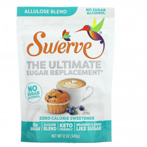 Swerve, The Ultimate Sugar Replacement, смесь аллулозы, 340 г (12 унций) - описание | фото