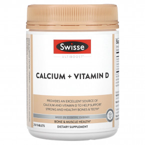 Swisse, Ultiboost, кальций + витамин D, 250 таблеток (Товар снят с продажи) в Москве - eco-herb.ru | фото