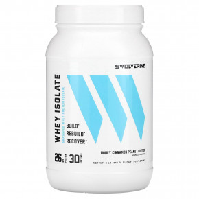 Swolverine, Whey Isolate, Honey Cinnamon Peanut Butter, 2 lb (907 g) в Москве - eco-herb.ru | фото