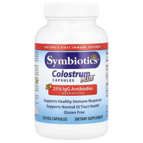 Symbiotics, Colostrum Plus®, 120 растительных капсул - описание | фото