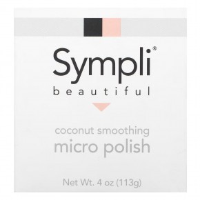 Sympli Beautiful, кокосовый скраб для гладкости кожи, 113 г (4 унции) в Москве - eco-herb.ru | фото