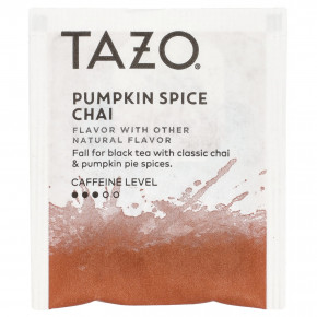 TAZO, Black Tea, чай с тыквенными специями, 20 чайных пакетиков, 50 г (1,76 унции) в Москве - eco-herb.ru | фото