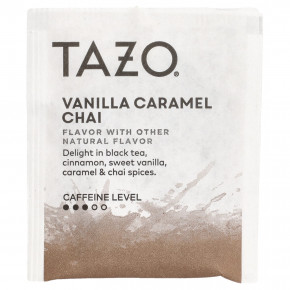 TAZO, Black Tea, чай со вкусом ванили и карамели, 20 чайных пакетиков, 50 г (1,8 унции) в Москве - eco-herb.ru | фото