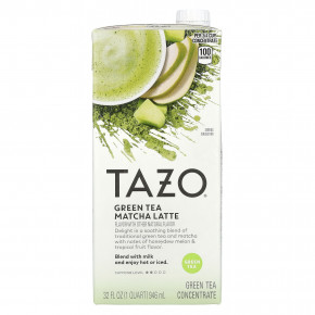 TAZO, Green Tea Matcha Latte, концентрат зеленого чая, 946 мл (32 жидк. унц.) - описание