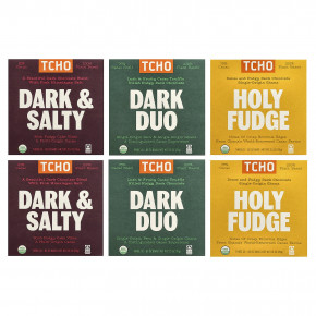TCHO, темный шоколад, в подарочной упаковке, 18 плиток по 0,83 унции - описание | фото