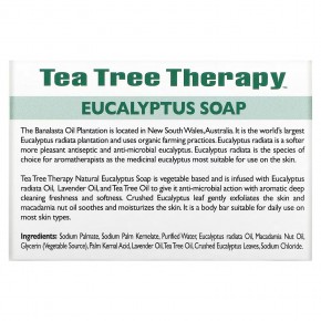 Tea Tree Therapy, Мыло с эвкалиптом, 99,2 г (3,5 унции) в Москве - eco-herb.ru | фото