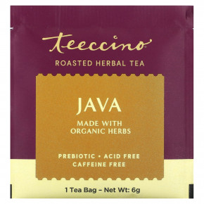 Teeccino, Жареный травяной чай, Java, без кофеина, 25 чайных пакетиков, 150 г (5,3 унции) в Москве - eco-herb.ru | фото