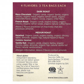 Teeccino, набор чая из обжаренных трав, 4 вкуса, без кофеина, 12 чайных пакетиков, 72 г (2,54 унции) в Москве - eco-herb.ru | изображение Teeccino, набор чая из обжаренных трав, 4 вкуса, без кофеина, 12 чайных пакетиков, 72 г (2,54 унции) в Москве - eco-herb.ru | фото