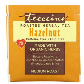 Teeccino, Roasted Herbal Tea, Hazelnut, Caffeine Free, 10 Tea Bags, 2.12 oz (60 g) в Москве - eco-herb.ru | фото