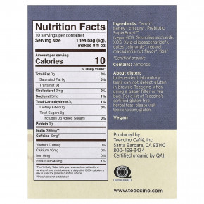 Teeccino, Травяной чай с пребиотиками, орехи макадамия, без кофеина, 10 чайных пакетиков, 60 г (2,12 унции) (Товар снят с продажи) в Москве - eco-herb.ru | фото