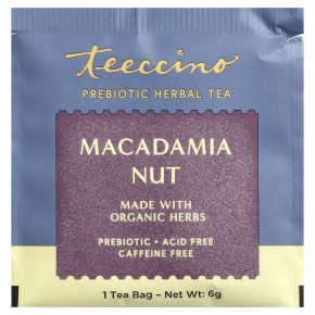 Teeccino, Травяной чай с пребиотиками, орехи макадамия, без кофеина, 10 чайных пакетиков, 60 г (2,12 унции) (Товар снят с продажи) в Москве - eco-herb.ru | фото