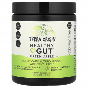 Terra Origin, Healthy Gut™, добавка для здоровья кишечника, со вкусом зелёного яблока, 246 г (8,68 унции) - подробнее Terra Origin, Healthy Gut™, добавка для здоровья кишечника, со вкусом зелёного яблока, 246 г (8,68 унции) - описание