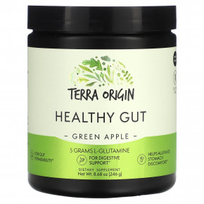 Terra Origin, Healthy Gut, зеленое яблоко, 246 г (8,68 унции) - описание