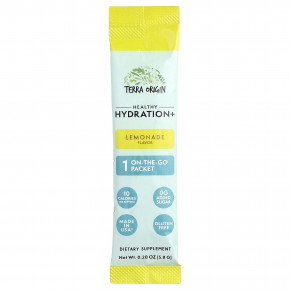 Terra Origin, Healthy Hydration +, лимонад, 30 пакетиков, по 5,8 г (0,20 унции) в Москве - eco-herb.ru | фото