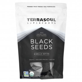 Terrasoul Superfoods, черный тмин, нигелла (Nigella sativa), 454 г (16 унций) в Москве - eco-herb.ru | фото