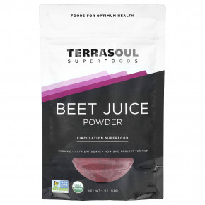 Terrasoul Superfoods, порошок из сока свеклы, 113 г (4 унции) в Москве - eco-herb.ru | фото