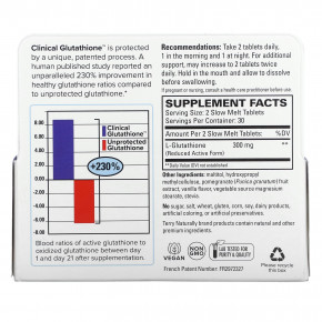 Terry Naturally, Clinical Glutathione, глутатион, 60 таблеток медленного растворения (150 мг в 1 таблетке) в Москве - eco-herb.ru | фото