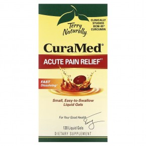 Terry Naturally, CuraMed, средство для снятия боли, 120 жидких гелей - описание