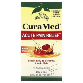 Terry Naturally, CuraMed, средство для снятия боли, 60 жидких гелей - описание
