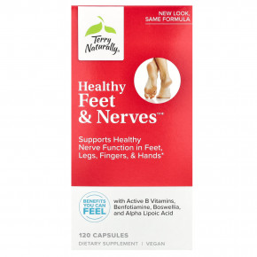 Terry Naturally, Healthy Feet & Nerves ™, 120 капсул - описание