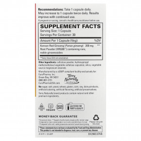 Terry Naturally, HRG80™, красный женьшень, 30 капсул (200 мг в 1 капсуле) в Москве - eco-herb.ru | фото