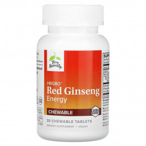 Terry Naturally, HRG80 Red Ginseng Energy, 100 мг, 30 жевательных таблеток в Москве - eco-herb.ru | фото