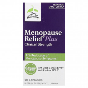 Terry Naturally, Menopause Relief Plus, средство для поддержки в период менопаузы, 60 капсул в Москве - eco-herb.ru | фото