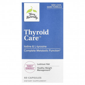 Terry Naturally, Thyroid Care ™, 60 капсул - описание