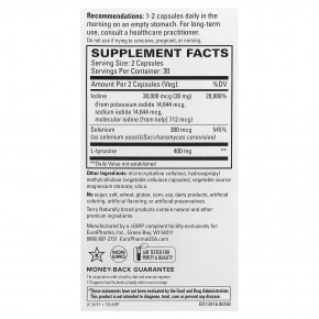 Terry Naturally, Thyroid Care™ Plus с селеном, 60 капсул в Москве - eco-herb.ru | фото