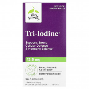 Terry Naturally, Tri-Iodine, 12,5 мг, 90 капсул - описание