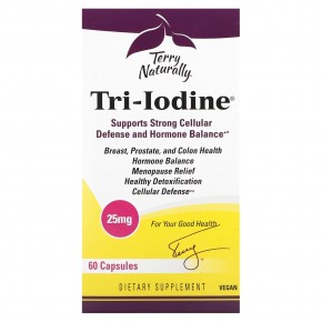 Terry Naturally, Tri-Iodine, 25 мг, 60 капсул в Москве - eco-herb.ru | фото