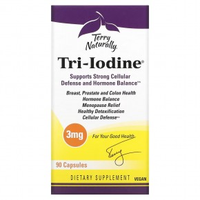 Terry Naturally, Tri-Iodine, 3 мг, 90 капсул - описание