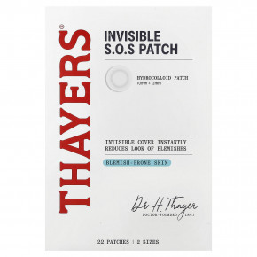 Thayers, Invisium SOS Patch, патчи для кожи, склонной к высыпаниям, 22 шт. в Москве - eco-herb.ru | изображение Thayers, Invisium SOS Patch, патчи для кожи, склонной к высыпаниям, 22 шт. в Москве - eco-herb.ru | фото