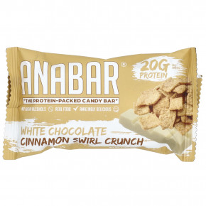 The Anabar, The Protein-Packed Candy Bar, хрустящий батончик с белым шоколадом и корицей, 12 батончиков, 65 г (2,29 унции) в Москве - eco-herb.ru | фото