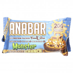 The Anabar, The Protein-Packed Candy Bar®, Monster Cookie Crunch, 12 батончиков по 68 г (2,39 унции) в Москве - eco-herb.ru | изображение The Anabar, The Protein-Packed Candy Bar®, Monster Cookie Crunch, 12 батончиков по 68 г (2,39 унции) в Москве - eco-herb.ru | фото