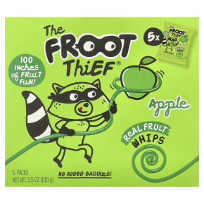 The Froot Thief, фруктовые снеки, со вкусом яблока, 5 пакетиков по 20 г (0,7 унции) - подробнее The Froot Thief, фруктовые снеки, со вкусом яблока, 5 пакетиков по 20 г (0,7 унции) - описание
