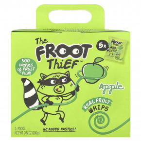 The Froot Thief, Real Fruit Whips, яблоко, 5 пакетиков по 20 г (0,7 унции) в Москве - eco-herb.ru | фото