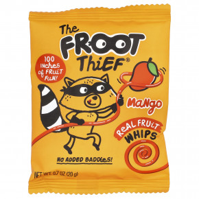 The Froot Thief, Real Fruit Whips, манго, 5 пакетиков по 20 г (0,7 унции) в Москве - eco-herb.ru | изображение The Froot Thief, Real Fruit Whips, манго, 5 пакетиков по 20 г (0,7 унции) в Москве - eco-herb.ru | фото