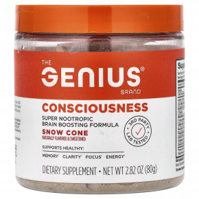The Genius Brand, Consciousness, снежный кокос, 80 г (2,82 унции) - описание | фото
