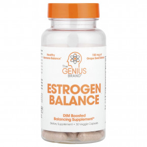 The Genius Brand, Estrogen Balance, 30 растительных капсул - описание | фото