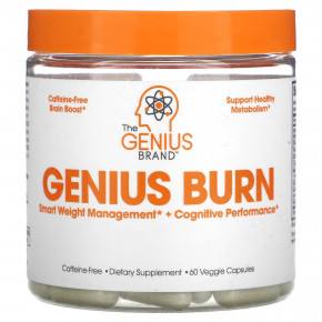 The Genius Brand, Genius Burn, без кофеина, 60 растительных капсул в Москве - eco-herb.ru | фото