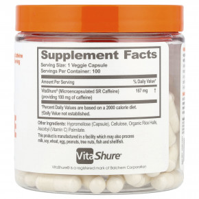 The Genius Brand, Genius Caffeine, 100 мг, 100 растительных капсул в Москве - eco-herb.ru | фото