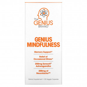 The Genius Brand, Genius Mindfullness, 30 растительных капсул в Москве - eco-herb.ru | фото