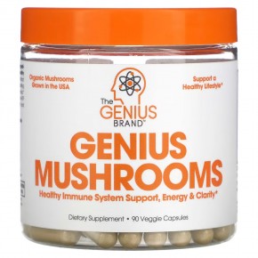 The Genius Brand, Genius Mushrooms, 90 растительных капсул в Москве - eco-herb.ru | фото