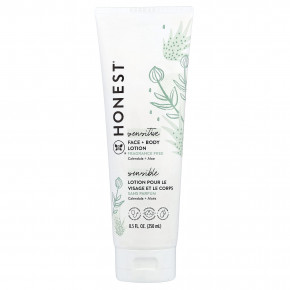 The Honest Company, Sensitive, лосьон для лица и тела, без отдушек, 250 мл (8,5 жидк. Унции) - описание
