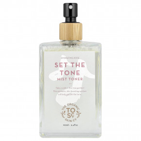 The Organic Skin Co., Set The Tone, тоник-спрей для всех типов кожи, увлажняющий розовый, 100 мл (3,4 жидк. унции) - описание | фото