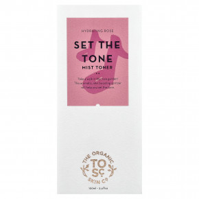 The Organic Skin Co., Set The Tone, тоник-спрей для всех типов кожи, увлажняющий розовый, 100 мл (3,4 жидк. унции) в Москве - eco-herb.ru | фото